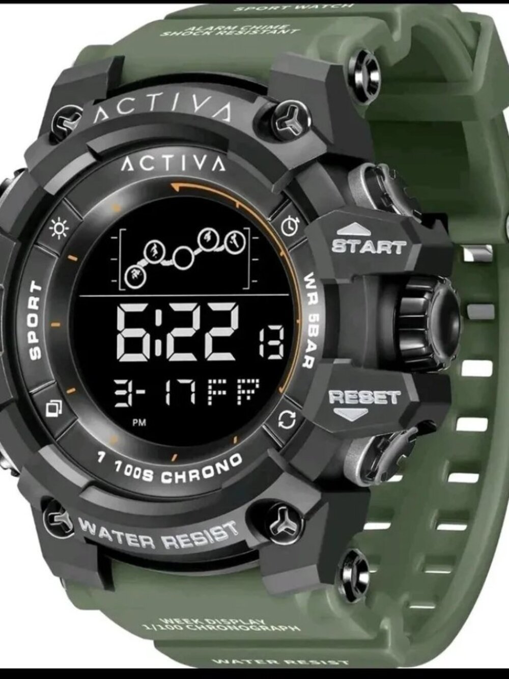 Activa Summit X 50mm Digital Sport Watch